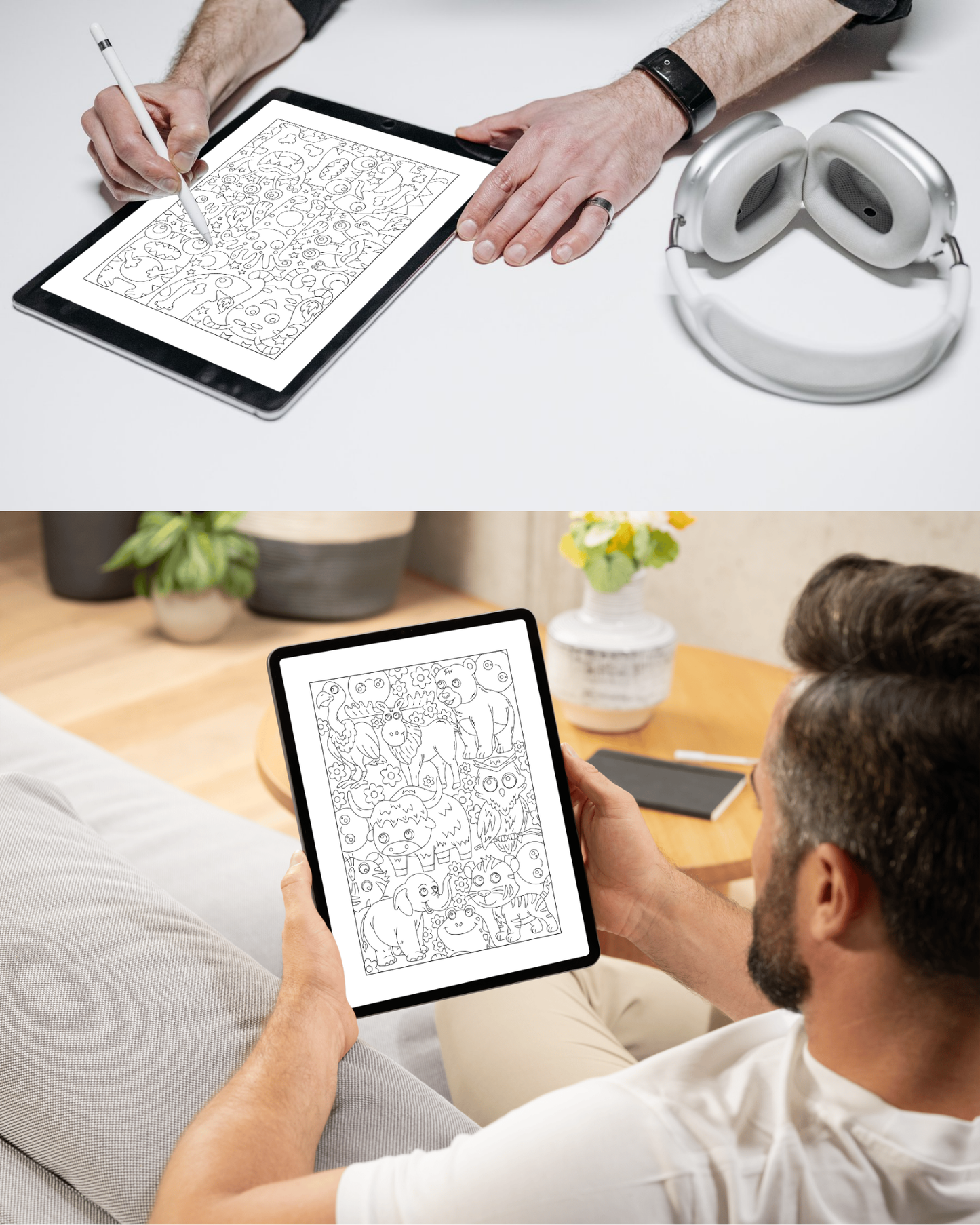 Coloring is Cheaper Than Therapy – Printable Coloring Ebook for Adults | Unlimited Prints | Relaxing Art Therapy