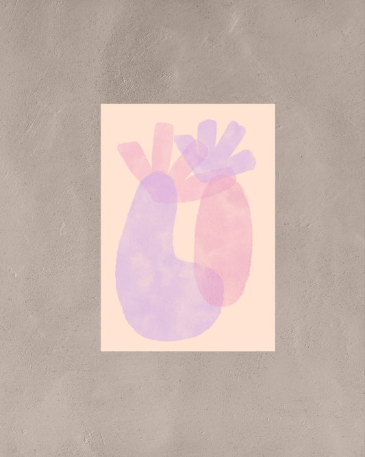 Abstract Watercolor Flowers – A3 Framed Floral Art | Minimal Botanical Wall Decor | Modern Home & Office Abstract Artwork