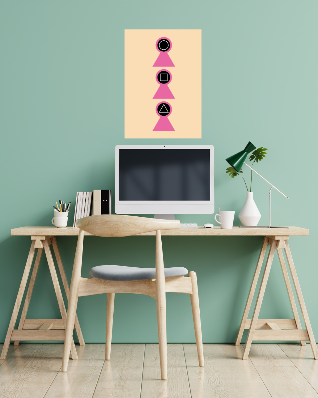 Gaming Emoji – A3 Framed Minimal Gamer Icon Poster | Fun Pop Culture Wall Art | Perfect for Game Rooms, Bedrooms & Creative Spaces